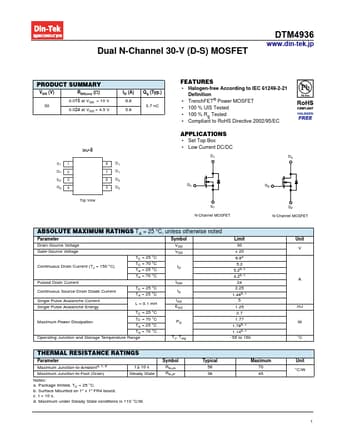  Datasheet Preview Page 1