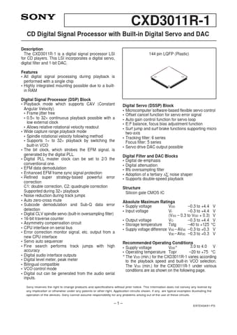  Datasheet Preview Page 1