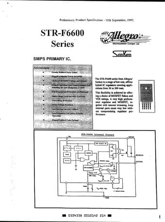  Datasheet Preview Page 1