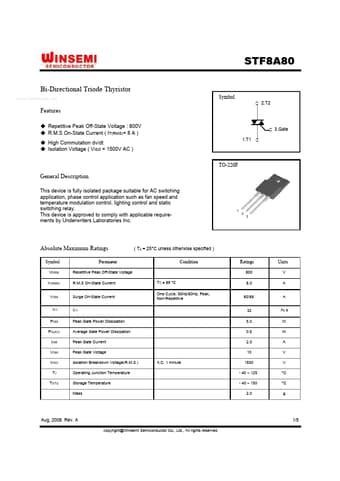  Datasheet Preview Page 1