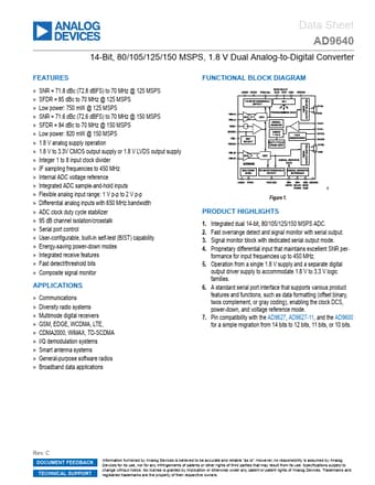  Datasheet Preview Page 1