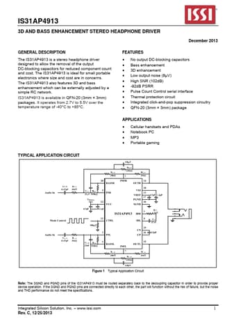  Datasheet Preview Page 1