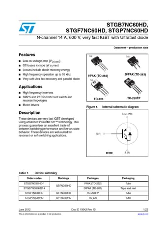  Datasheet Preview Page 1