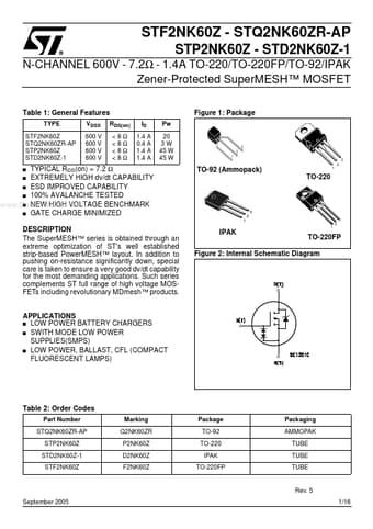  Datasheet Preview Page 1