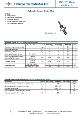  Datasheet Preview Page 1