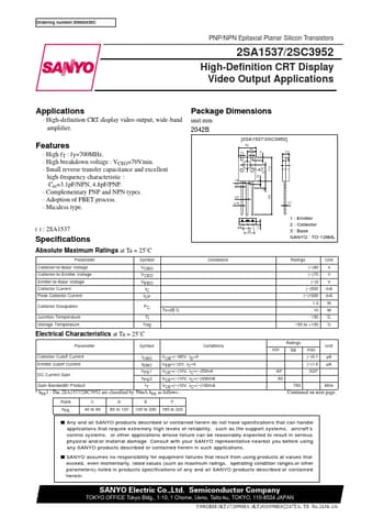  Datasheet Preview Page 1