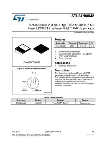  Datasheet Preview Page 1