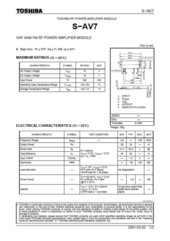  Datasheet Preview Page 1