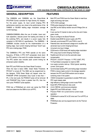  Datasheet Preview Page 1