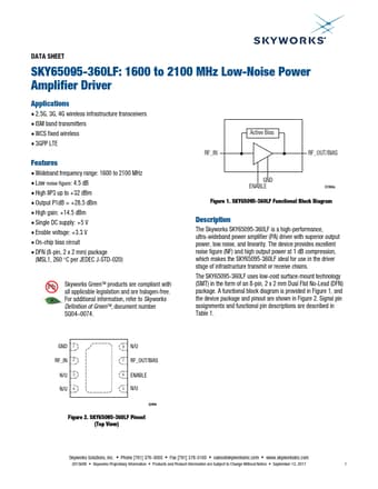  Datasheet Preview Page 1