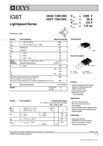  Datasheet Preview Page 1