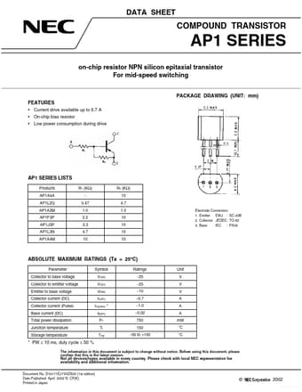  Datasheet Preview Page 1