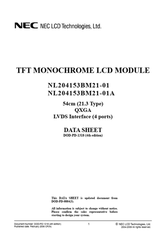  Datasheet Preview Page 1