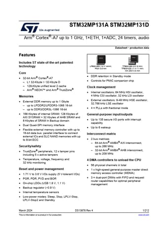  Datasheet Preview Page 1