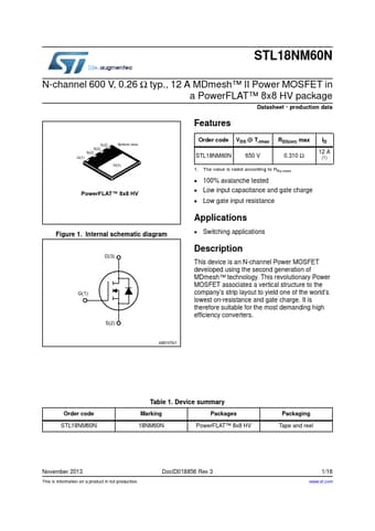  Datasheet Preview Page 1