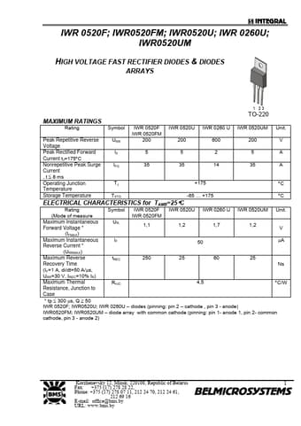  Datasheet Preview Page 1
