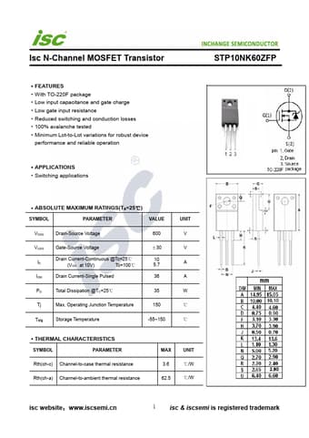  Datasheet Preview Page 1