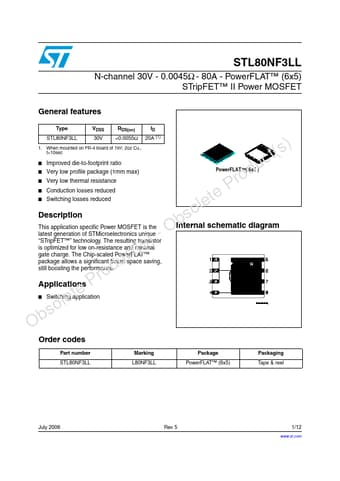  Datasheet Preview Page 1