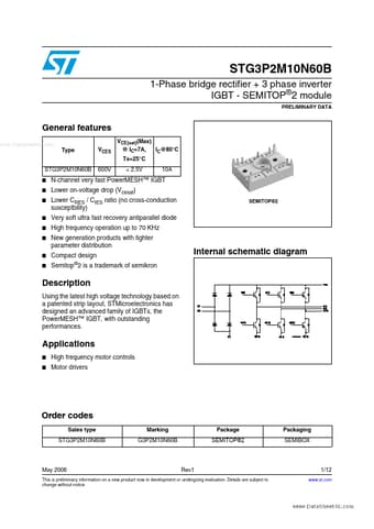  Datasheet Preview Page 1
