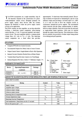  Datasheet Preview Page 1