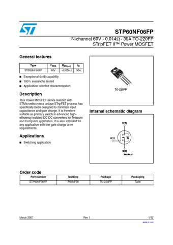  Datasheet Preview Page 1