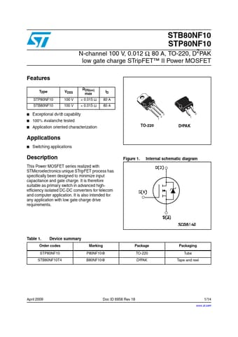  Datasheet Preview Page 1