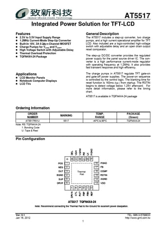  Datasheet Preview Page 1