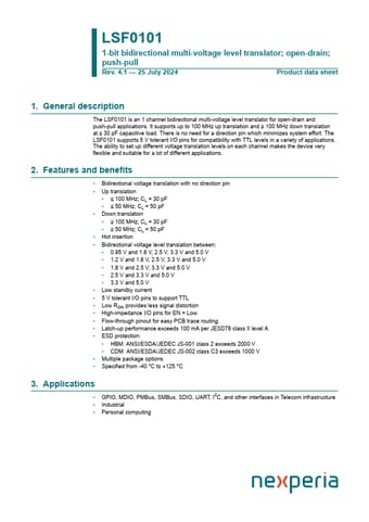  Datasheet Preview Page 1