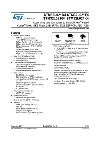  Datasheet Preview Page 1