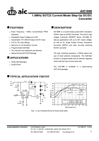  Datasheet Preview Page 1
