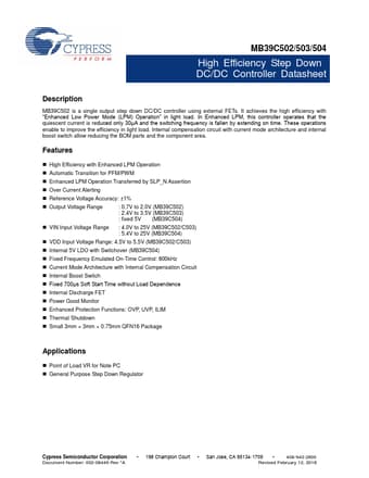  Datasheet Preview Page 1