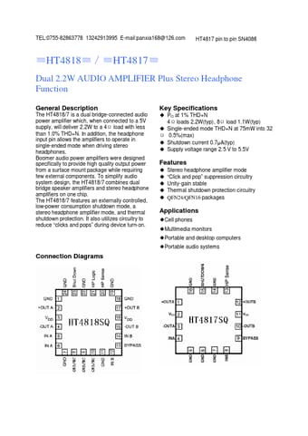  Datasheet Preview Page 1