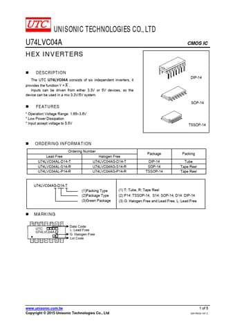  Datasheet Preview Page 1