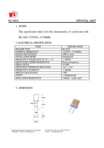  Datasheet Preview Page 1