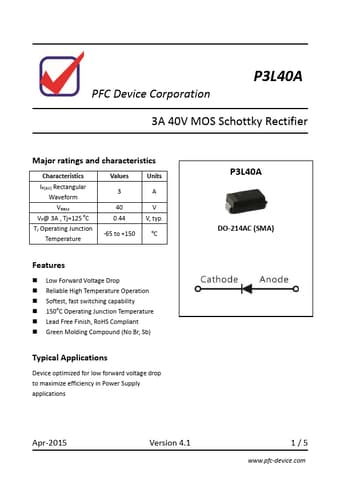  Datasheet Preview Page 1