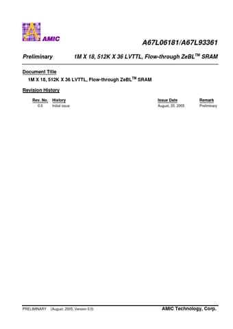  Datasheet Preview Page 1