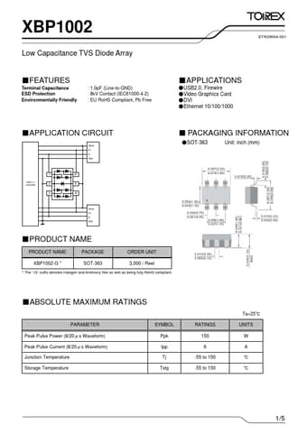 Datasheet Preview Page 1