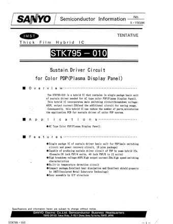  Datasheet Preview Page 1