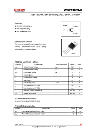  Datasheet Preview Page 1