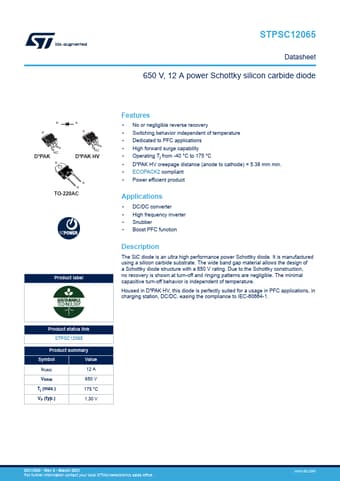  Datasheet Preview Page 1