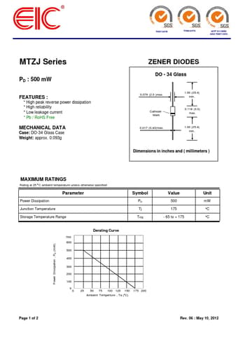  Datasheet Preview Page 1
