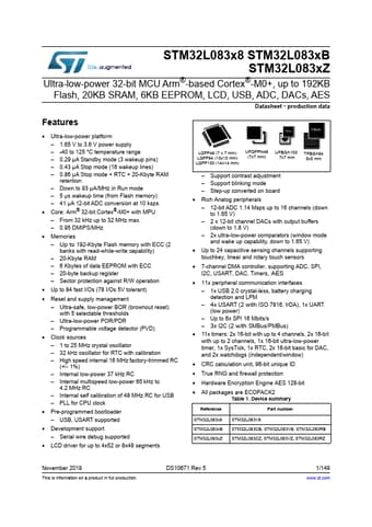  Datasheet Preview Page 1