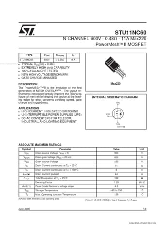  Datasheet Preview Page 1