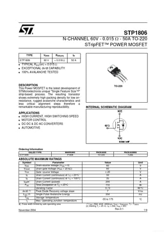  Datasheet Preview Page 1