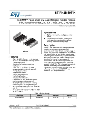  Datasheet Preview Page 1