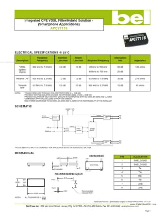  Datasheet Preview Page 1