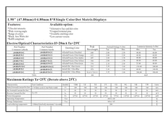  Datasheet Preview Page 1