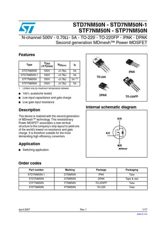  Datasheet Preview Page 1