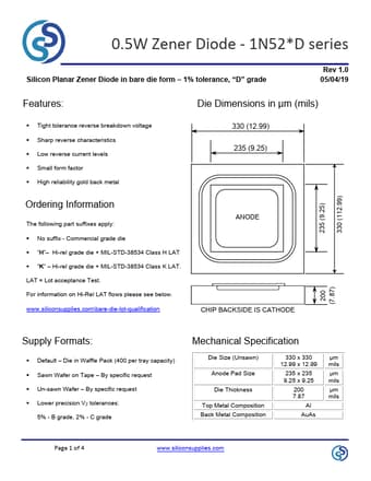  Datasheet Preview Page 1