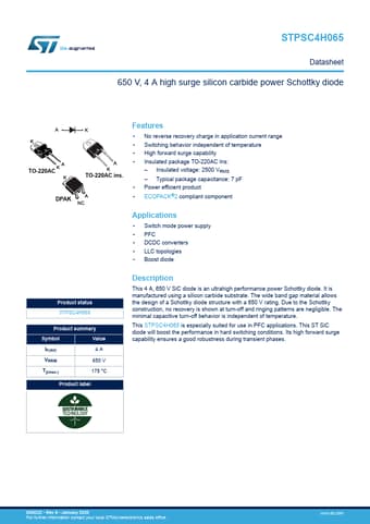  Datasheet Preview Page 1
